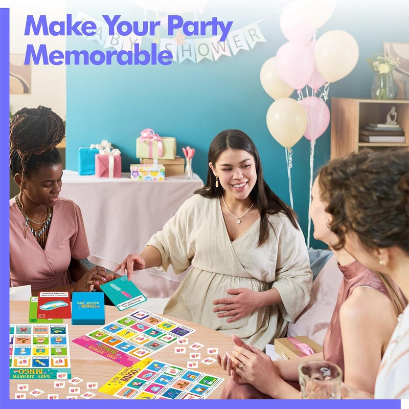 Gethelud Baby Shower Bingo Game, 25 Bilingual Spanish & English Bingo Cards for Gender Reveal Party, Baby Shower, Game Favors, Supplies, Decorations for Adults (25 Players) - Image 5